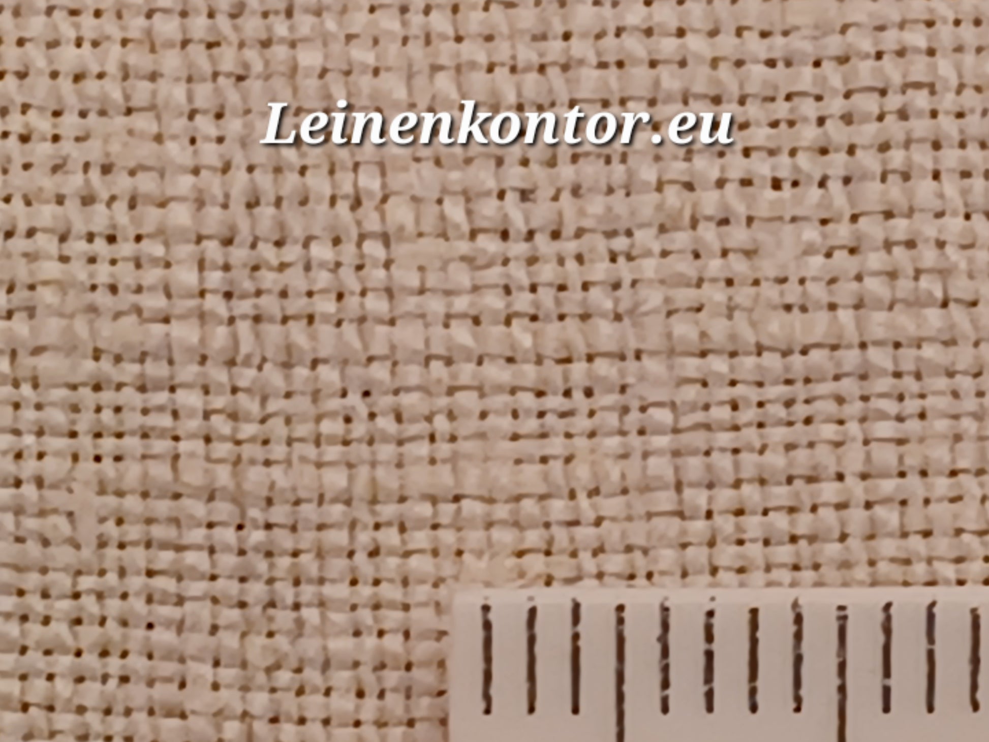 Leinenballen mit Millimeterskala 16 Fäden auf ein cm.