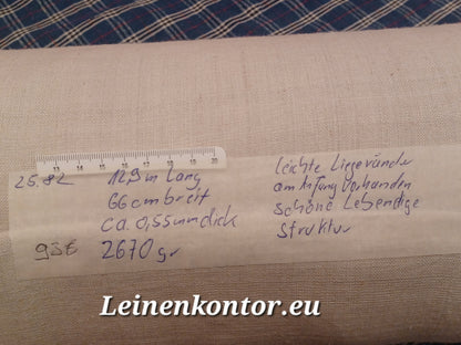 Leinenballen mit Millimeterskala 15 Fäden auf ein cm.