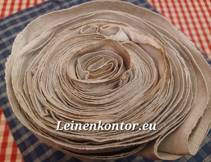 Leinenballen Ansicht gerollte Außenseite