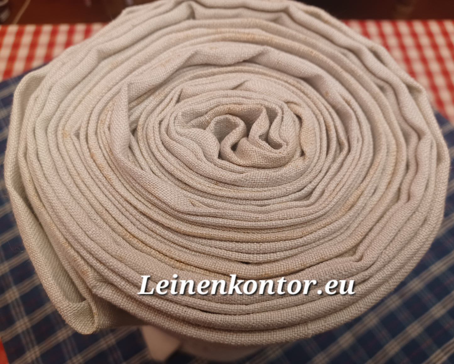 Leinenballen Ansicht gerollte Außenseite
