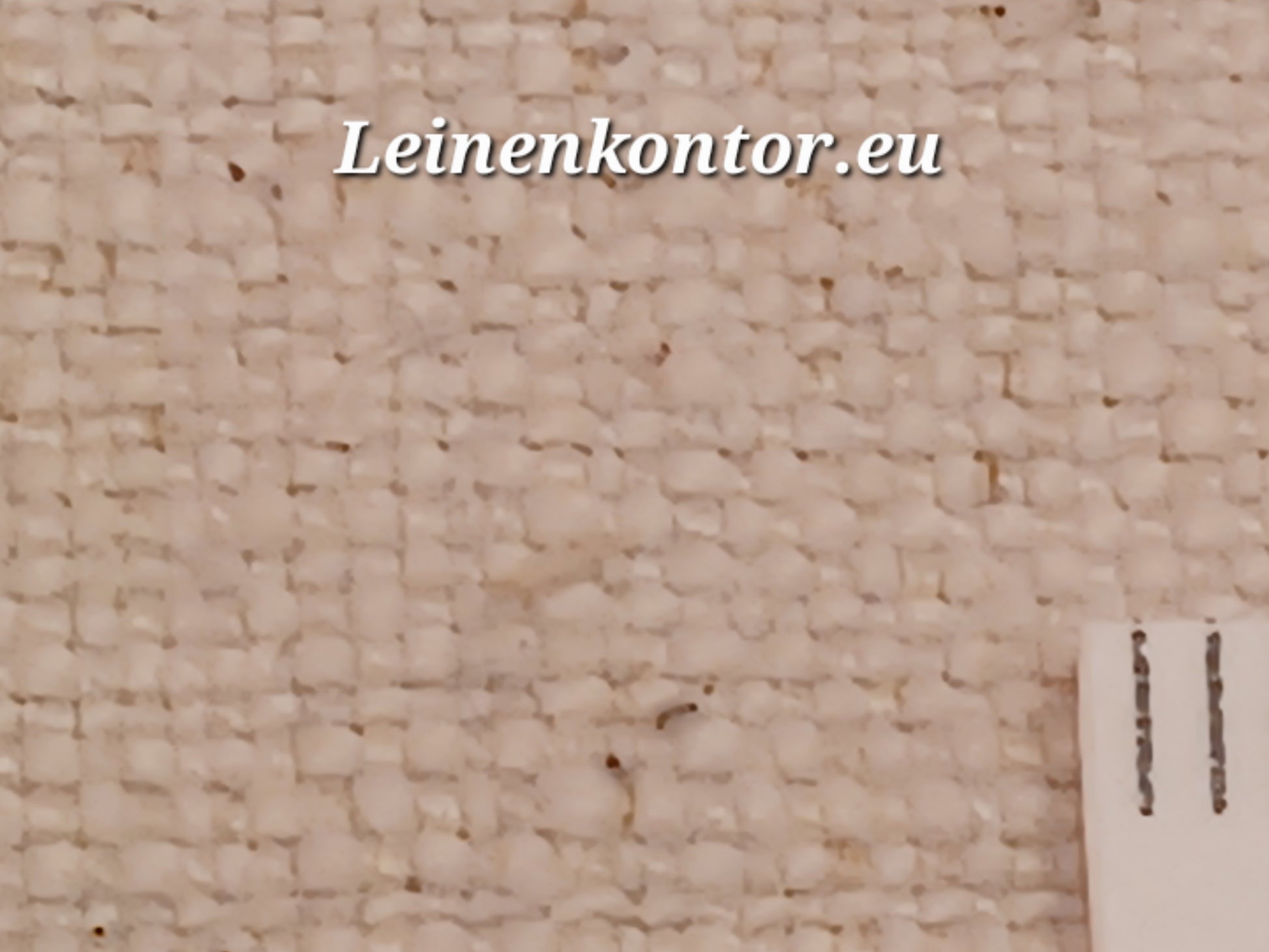 Leinenballen mit Millimeterskala 16 Fäden auf ein cm.