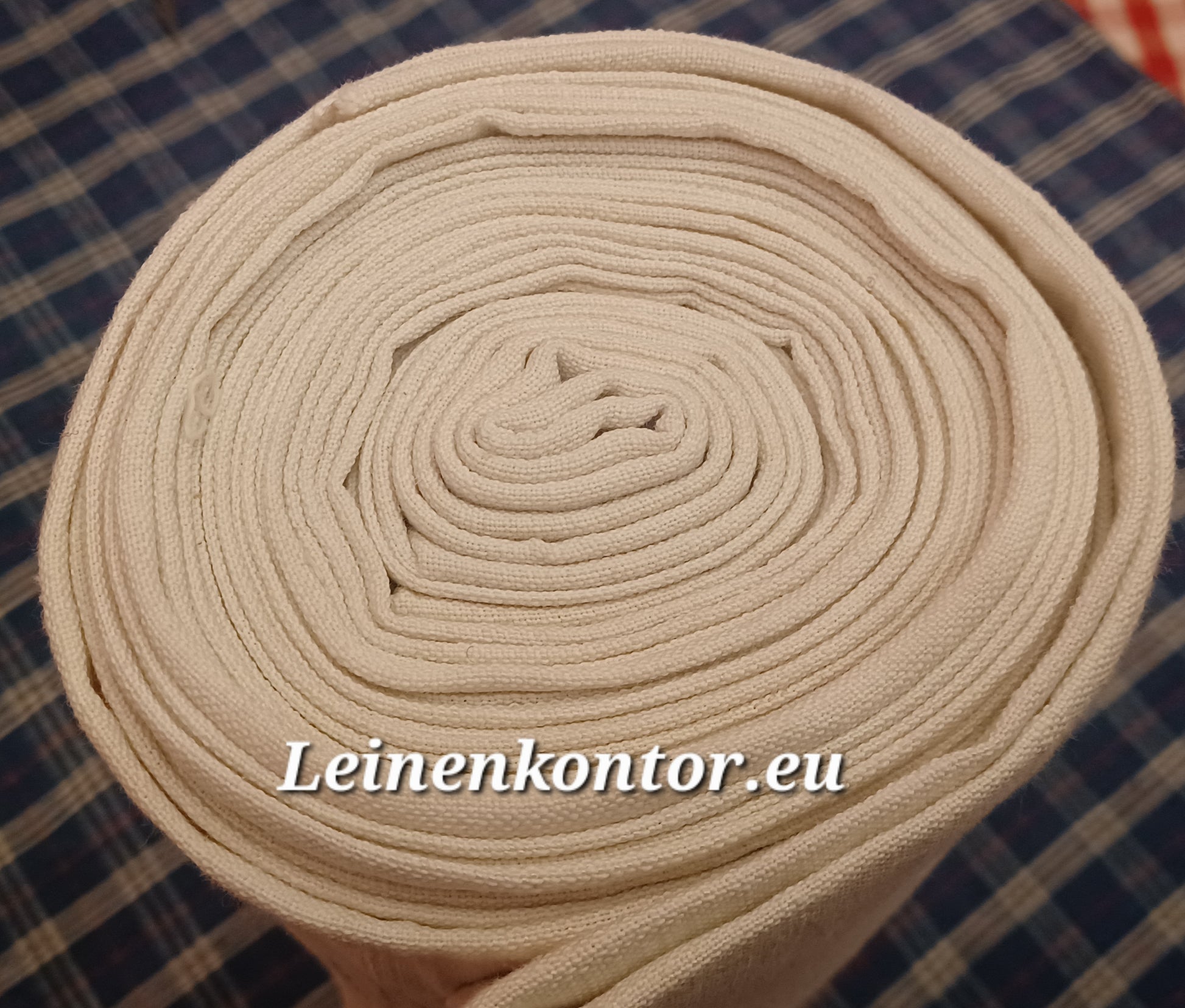 Leinenballen Ansicht gerollte Außenseite