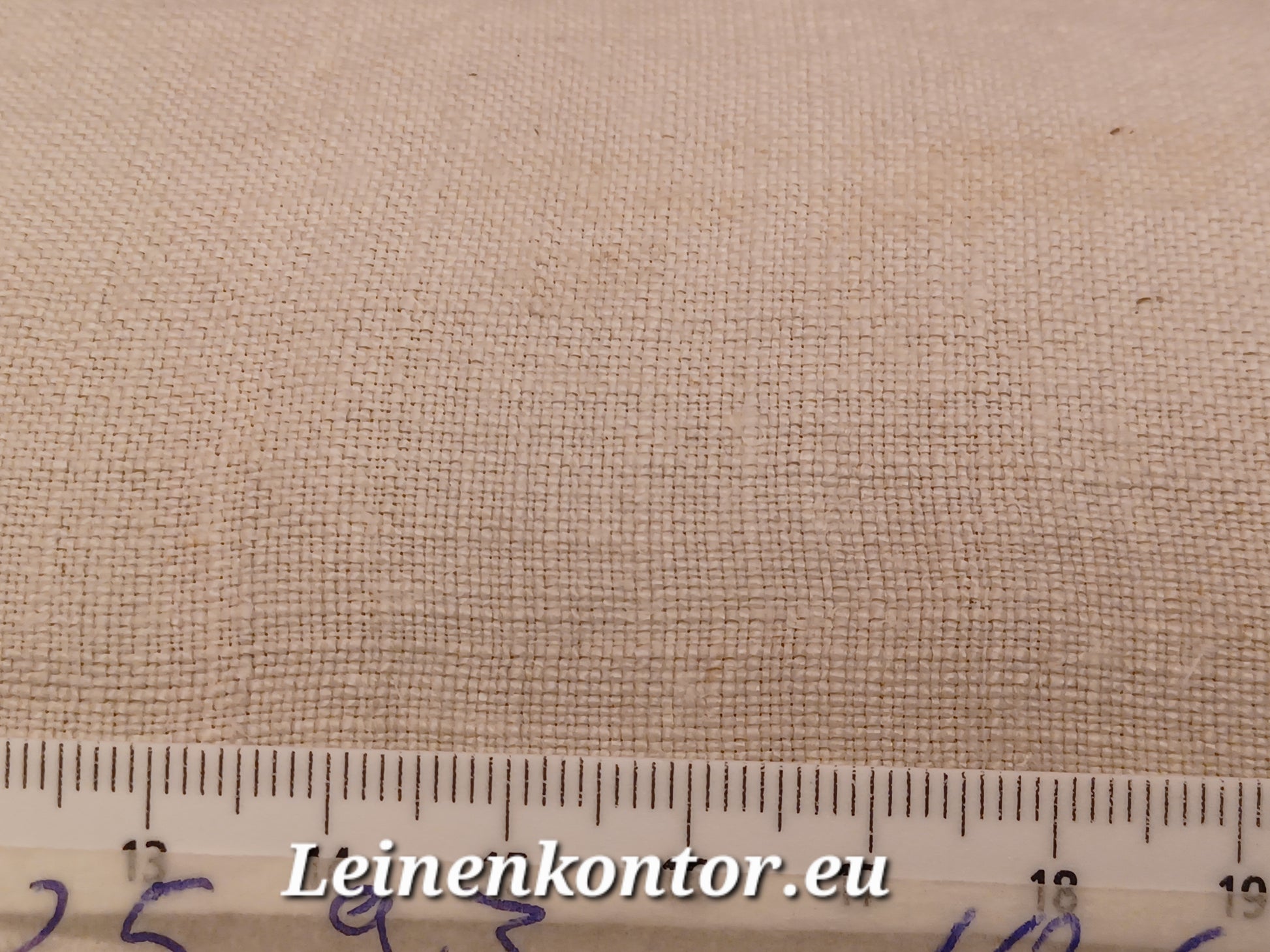 Leinenballen mit Millimeterskala 15 Fäden auf ein cm.