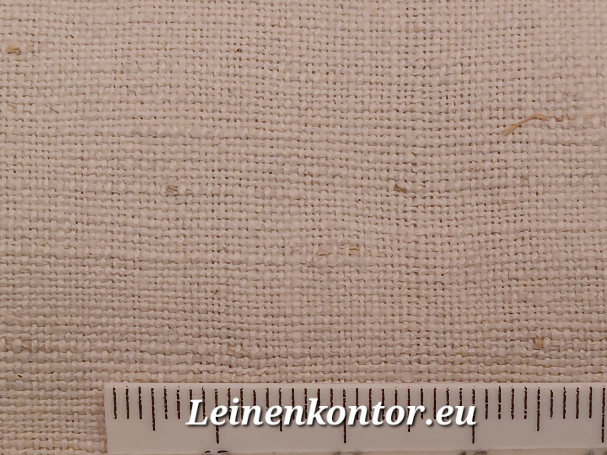 Leinenballen mit Millimeterskala 17 Fäden auf ein cm.