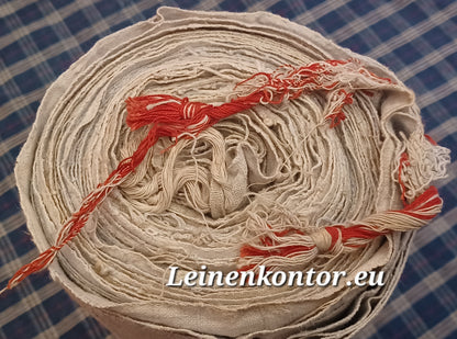 Leinenballen Ansicht gerollte Außenseite