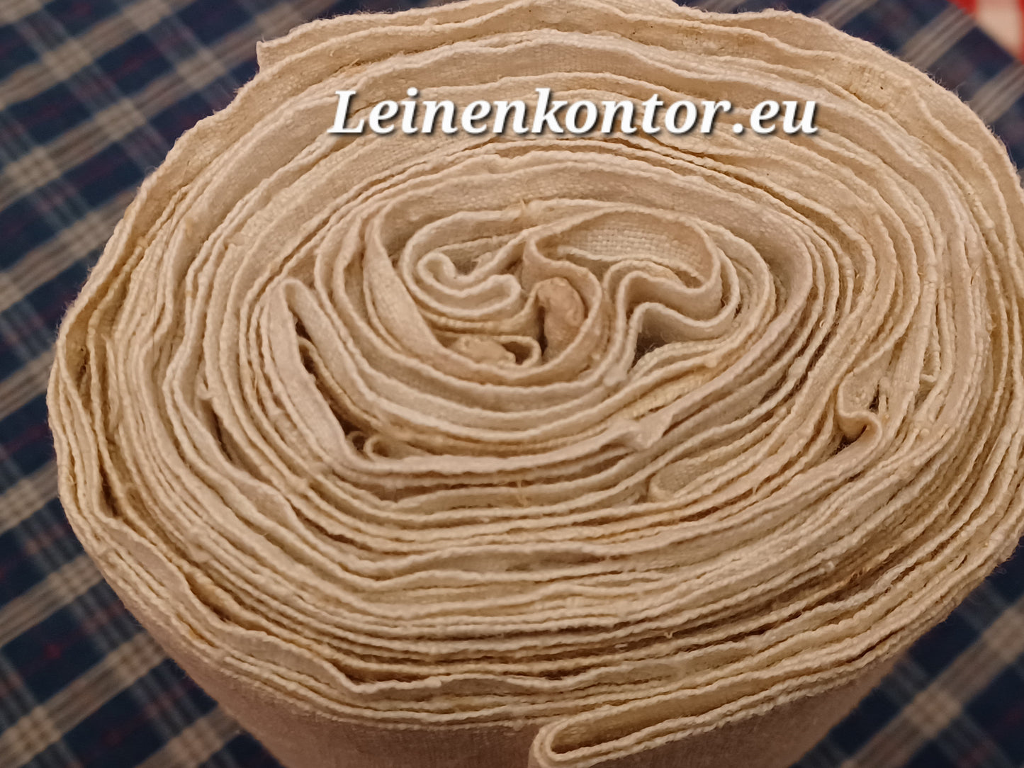 Leinenballen Ansicht gerollte Außenseite