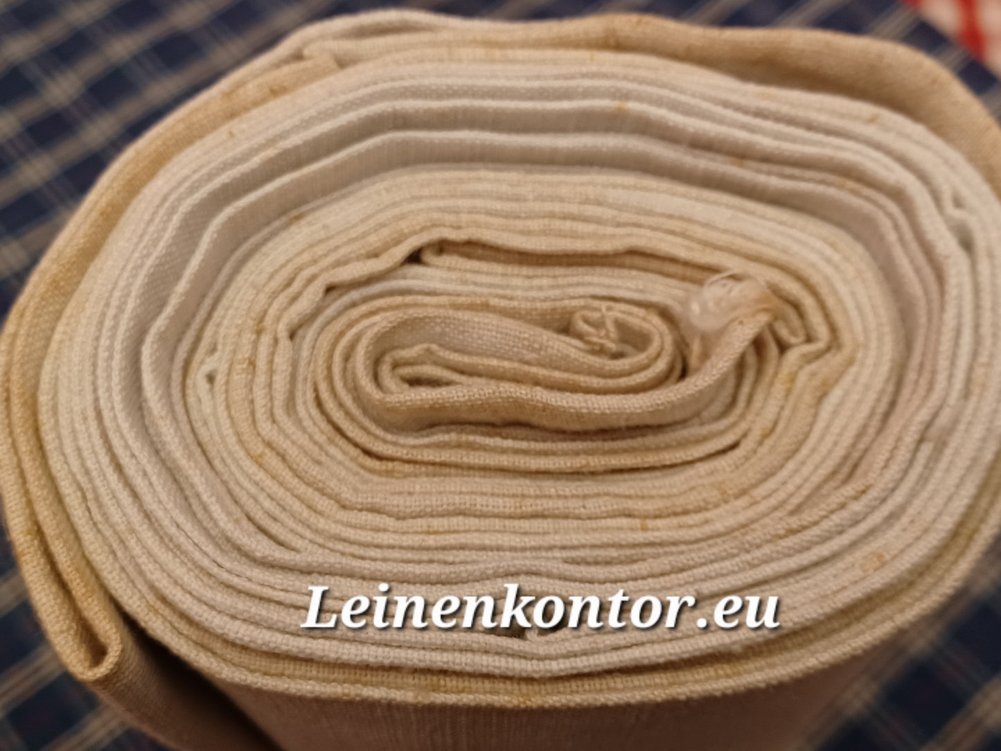 Leinenballen mit Ansicht auf gerollter Außenseite