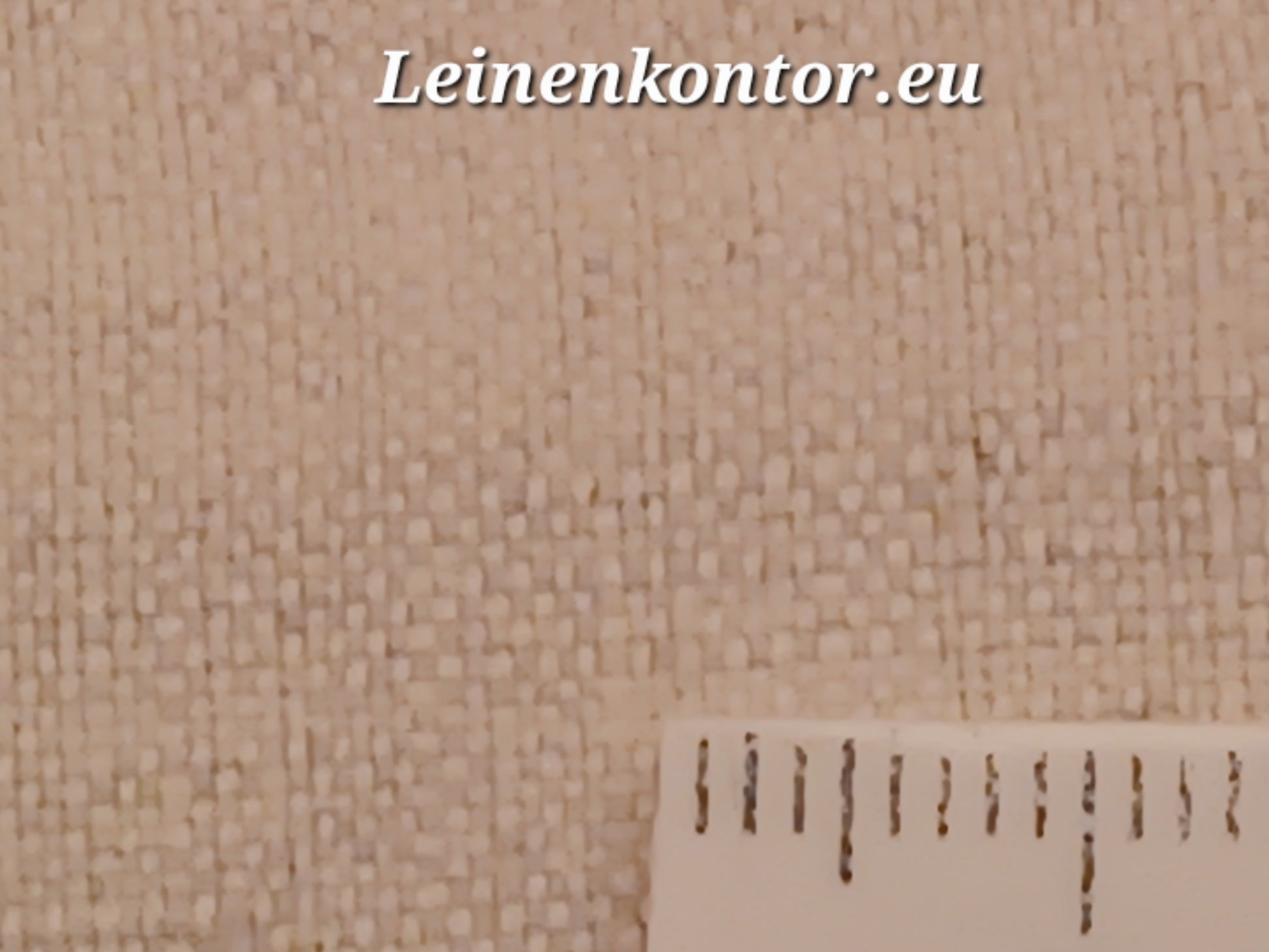 Leinenballen mit Millimeterskala 20 Fäden auf ein cm.