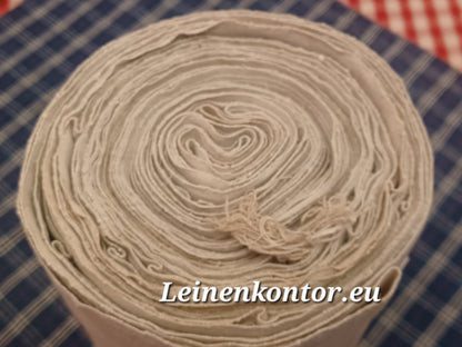 Leinenballen Ansicht gerollte Außenseite