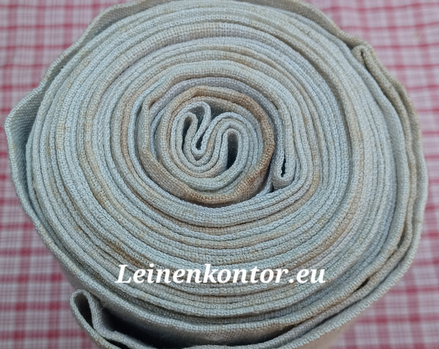Leinenballen Ansicht gerollte Außenseite