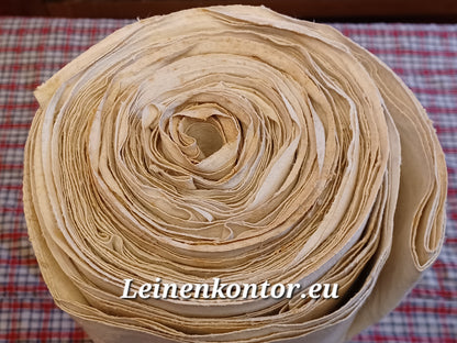 Leinenballen Ansicht gerollte Außenseite