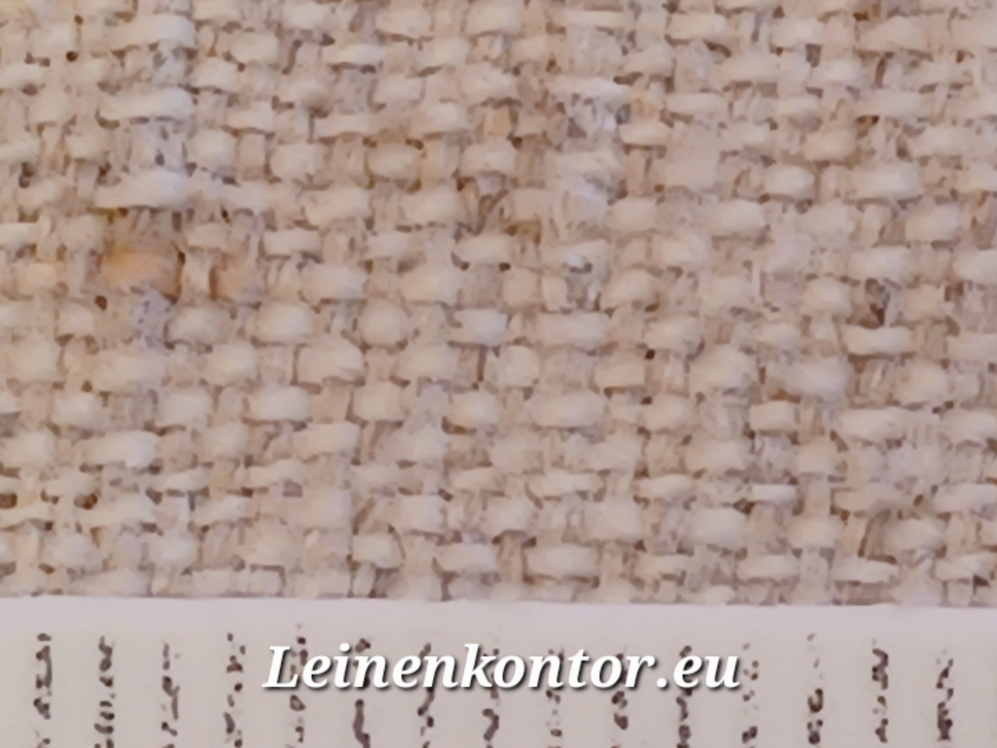 Leinenballen mit Millimeterskala 13 Fäden auf ein cm.