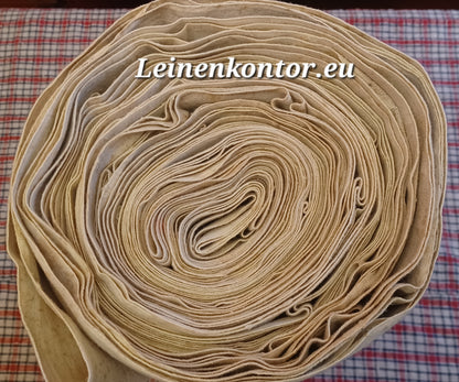 Leinenballen Ansicht gerollte Außenseite