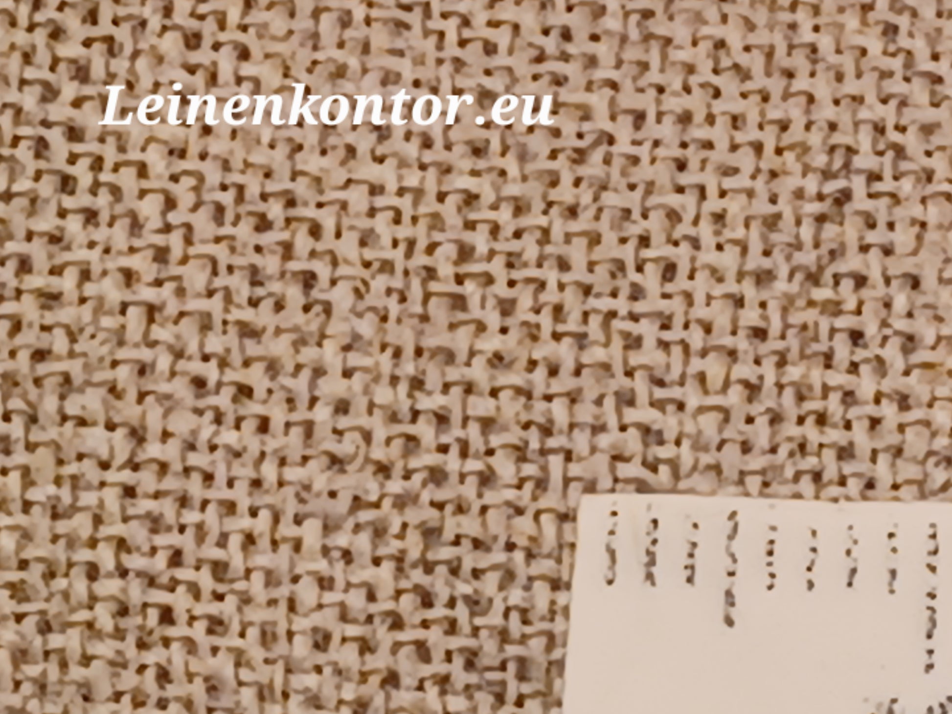 Leinenballen mit Millimeterskala 16 Fäden auf ein cm.