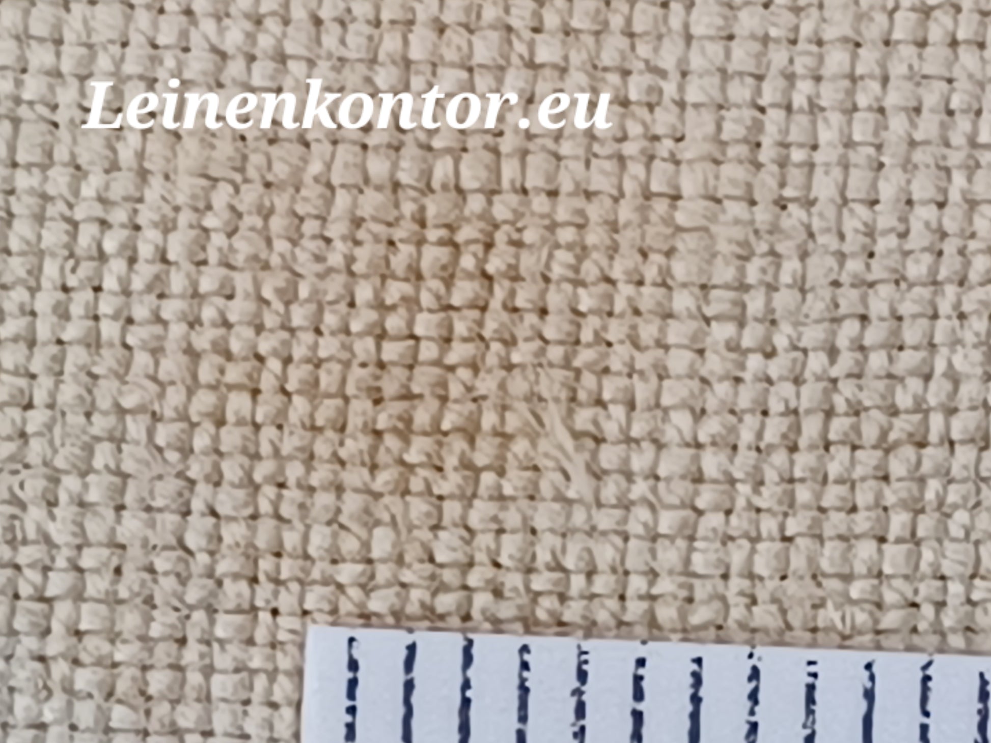Leinenballen mit Millimeterskala 18 Fäden auf ein cm.