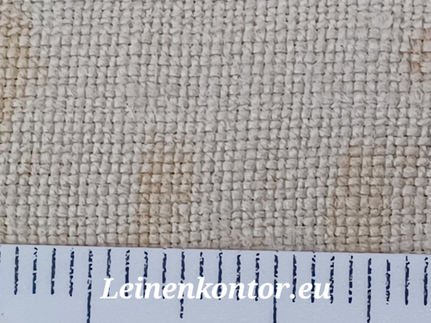 Leinenballen mit Millimeterskala 18 Fäden auf ein cm.