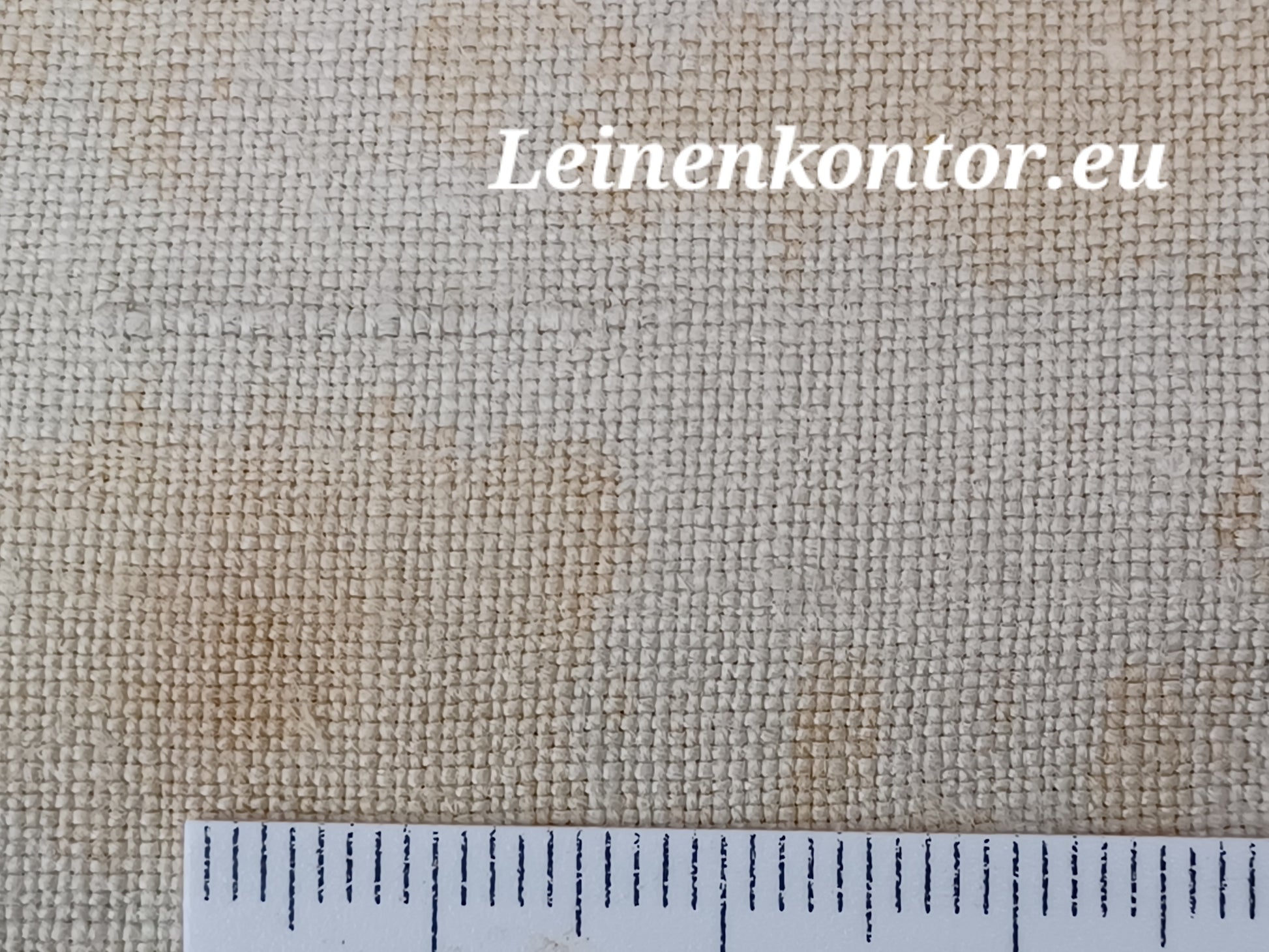 Leinenballen mit Millimeterskala 18 Fäden auf ein cm.