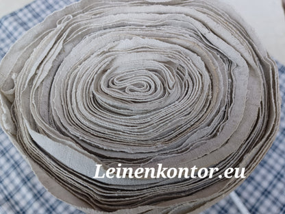 Leinenballen Ansicht gerollte Außenseite