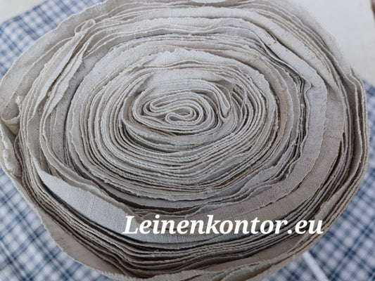 Leinenballen Ansicht gerollte Außenseite