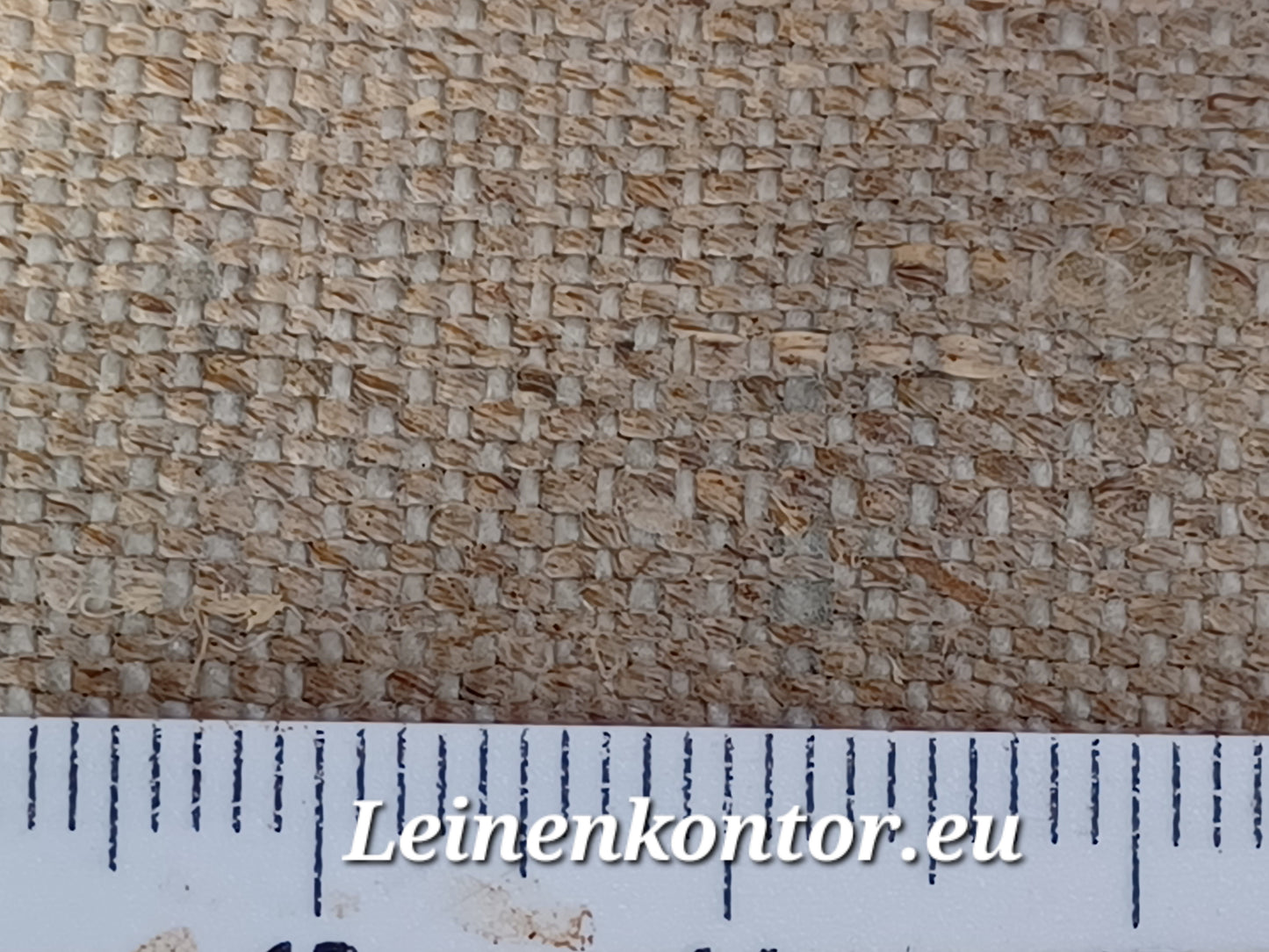 Leinenballen mit Millimeterskala 13 Fäden auf ein cm.