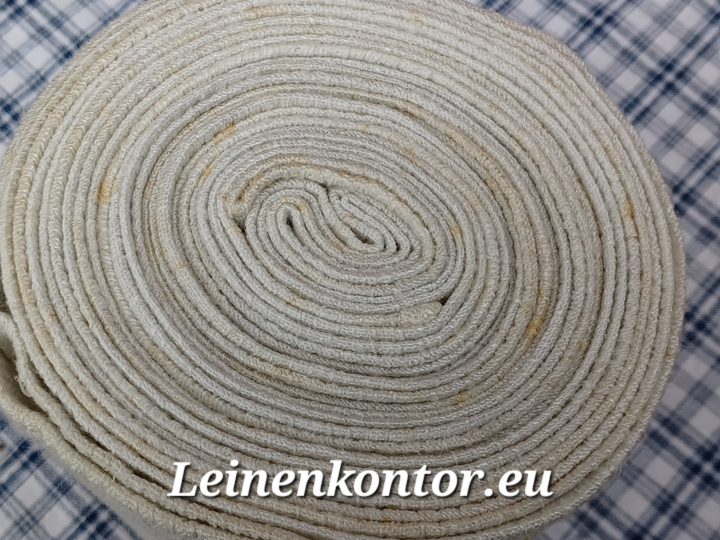 Leinenballen Ansicht gerollte Außenseite
