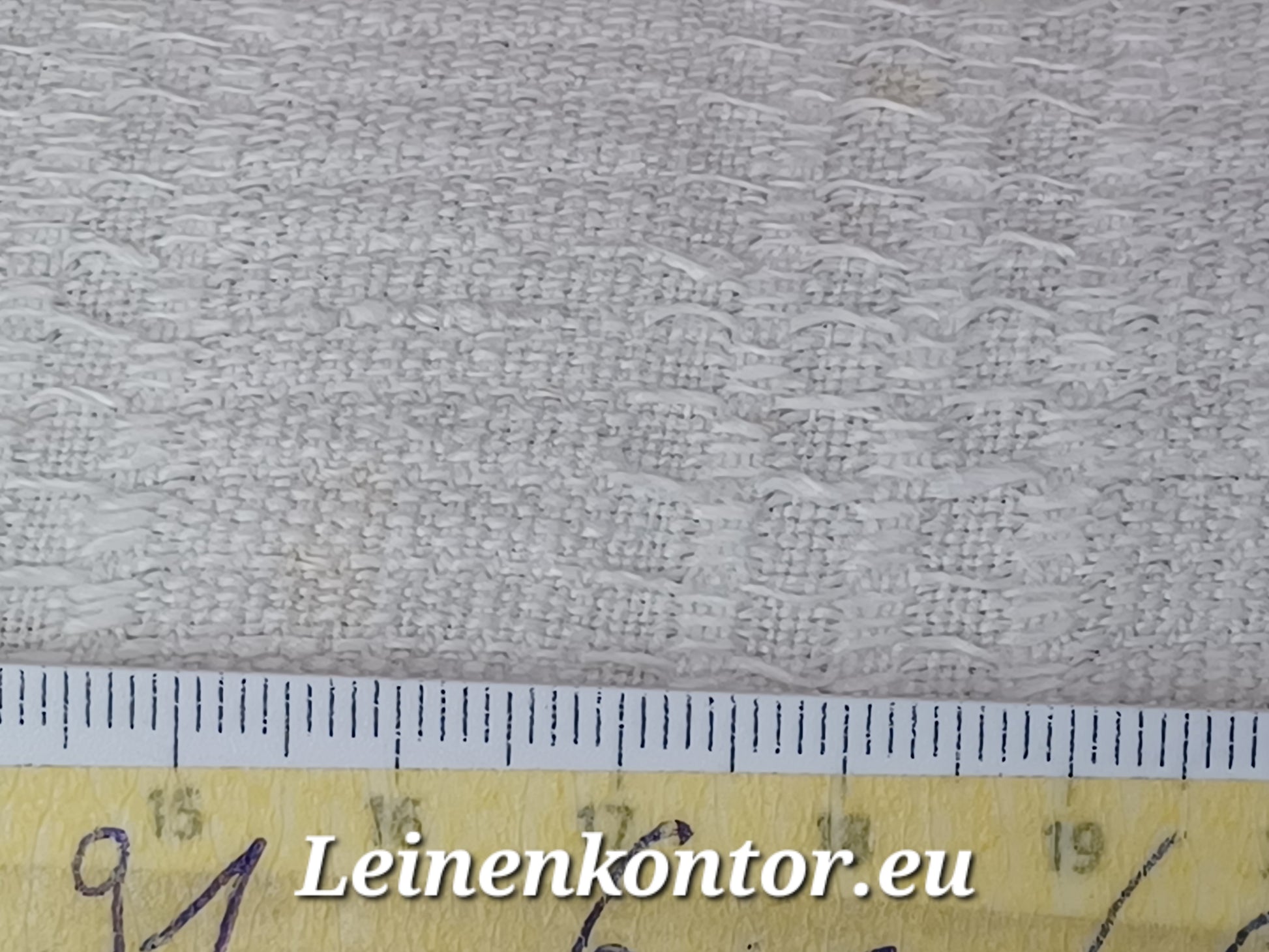 Leinenballen mit Millimeterskala gemusterte Struktur