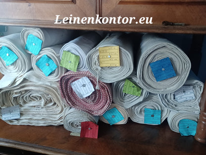 23.55 (11,2m x 0,45m x 0,5mm) Altes Bauernleinen Landhaus Leinenstoff Leinenballen