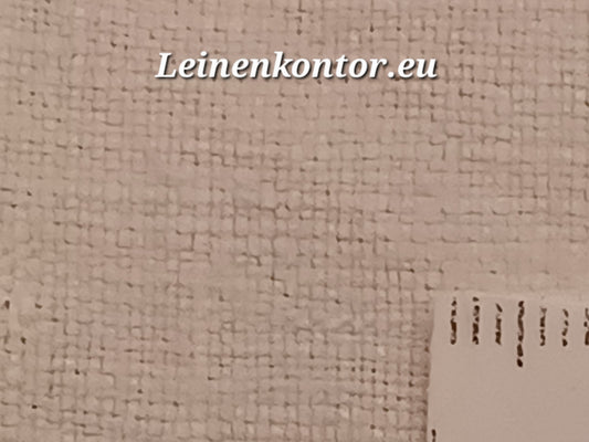 Vergrößerung eines Leinenballen mit Millimeterskala Textur fein
