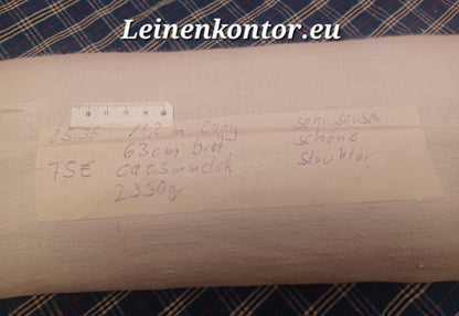 Bauernleinen mit Etikett