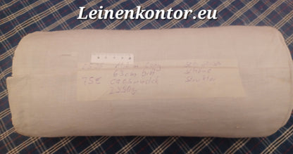 Leinenballen in Vollansicht mit Etikett
