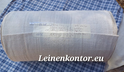 27.36 23,9m x 0,39m x 1,0mm) Halbleinen,  Altes Bauernleinen Landhaus Leinenstoff Leinenballen