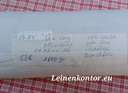 26.84 (7,6m x 0,68m x 0,6mm, 1600gr) Leinen Landhaus Leinenstoff Leinenballen (Kopie)