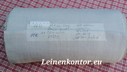 26.79 (11,1m x 0,64m x 0,6mm, 2450gr) Leinen Landhaus Leinenstoff Leinenballen