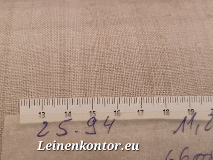 25.94 (11.2m x 0,66m x 0,5mm, 2570gr) Bauernleinen Leinen Landhaus Leinenstoff Leinenballen