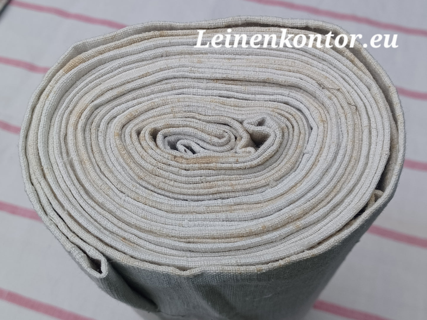 26.49 (6,0m x 0,70m x 0,55mm, 1340gr) Leinen Landhaus Leinenstoff Leinenballen