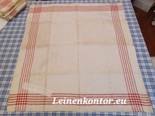 G1.10 (68cm x 60cm) Geschirrhandtuch Altes Bauerleinen Landhaus Leinenstoff Leinenhandtücher