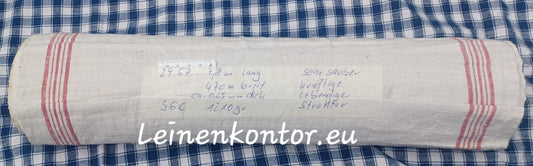 24.57 (7,8m x 0,47m x 0,65mm dick) Handtuchleinen Altes Bauernleinen Landhaus Leinenstoff Leinenballen