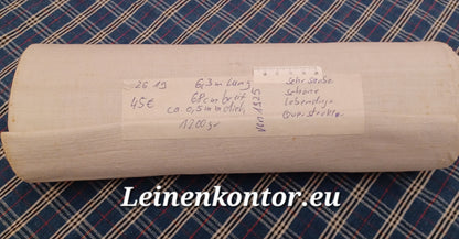 26.19 (6,3m x 0,68m x 0,5mm, 1200gr) Bauernleinen Leinen Landhaus Leinenstoff Leinenballen