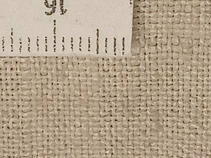 Leinenballen Textur feines helles Leinen mit Millimeterskala
