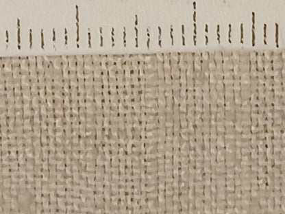 Leinenballen Textur feines helles Leinen mit Millimeterskala