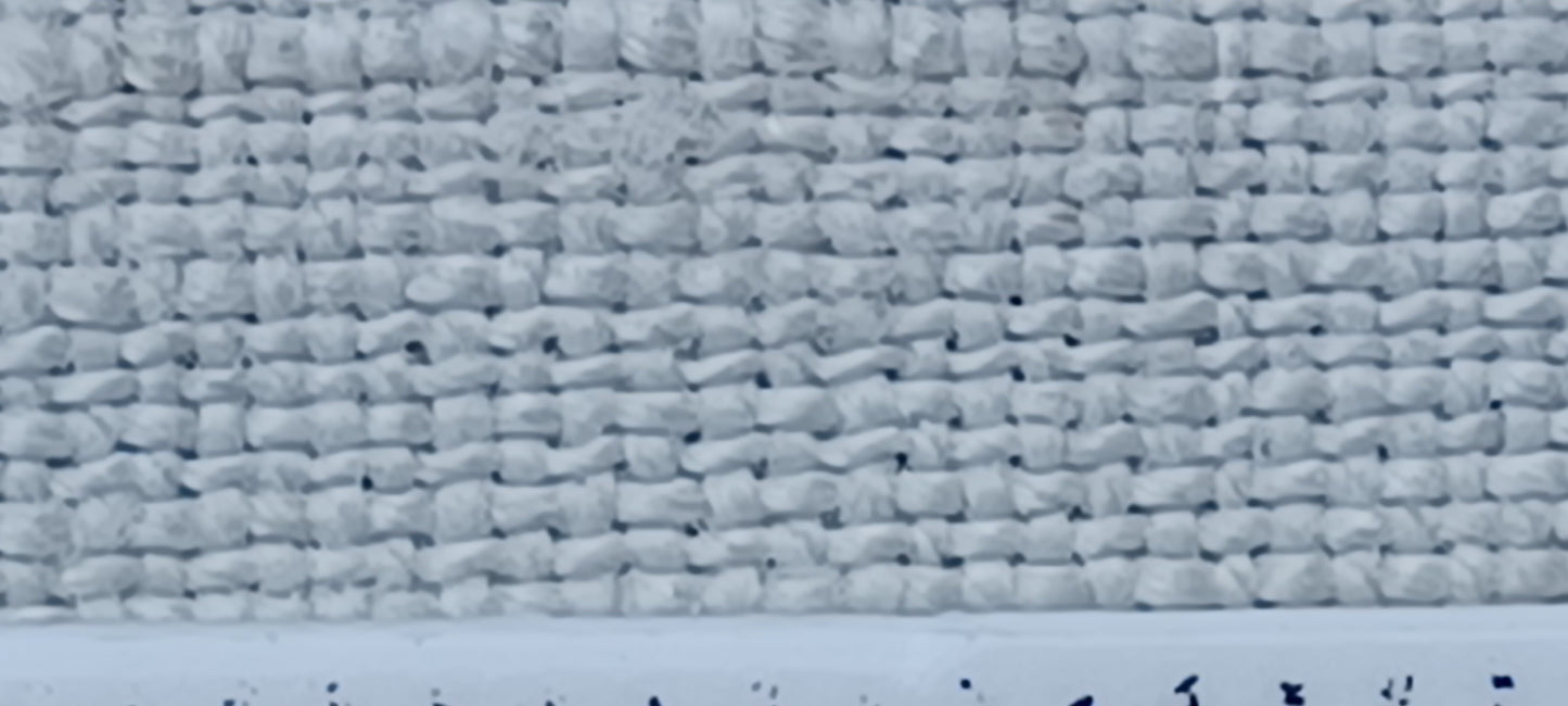 Leinenballen Textur mit Millimeterskala