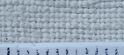 Leinenballen Textur mit Millimeterskala