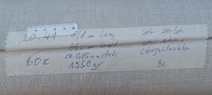 Leinenballen Ansicht mit Etikett