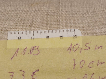 Leinenballen mit Millimeterskala 17 Fäden auf ein cm.