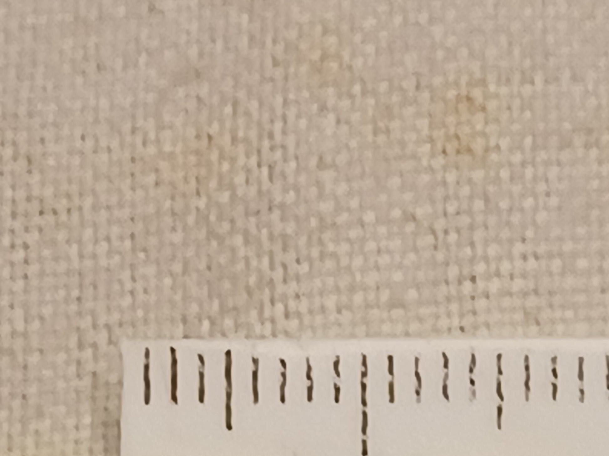 Leinenballen mit Millimeterskala 20 Fäden auf ein cm.
