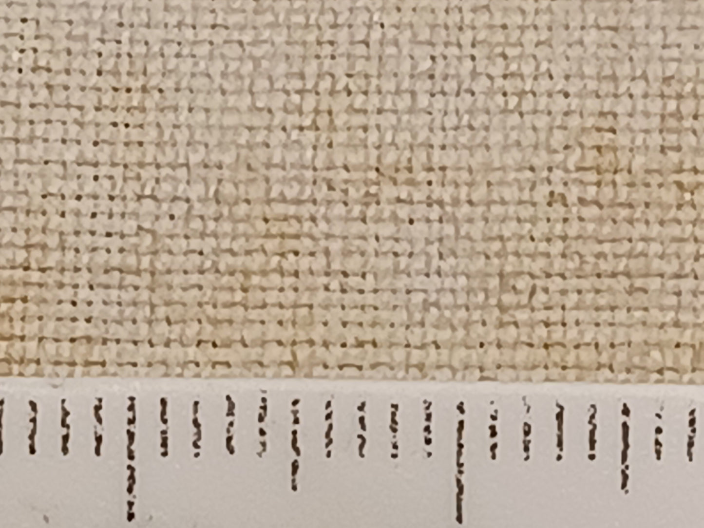 Leinenballen mit Millimeterskala 22 Fäden auf ein cm.