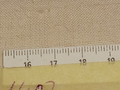 Leinenballen mit Millimeterskala 18 Fäden auf ein cm.