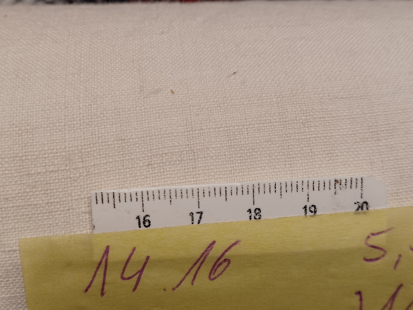 Leinenballen mit Millimeterskala 20 Fäden auf ein cm