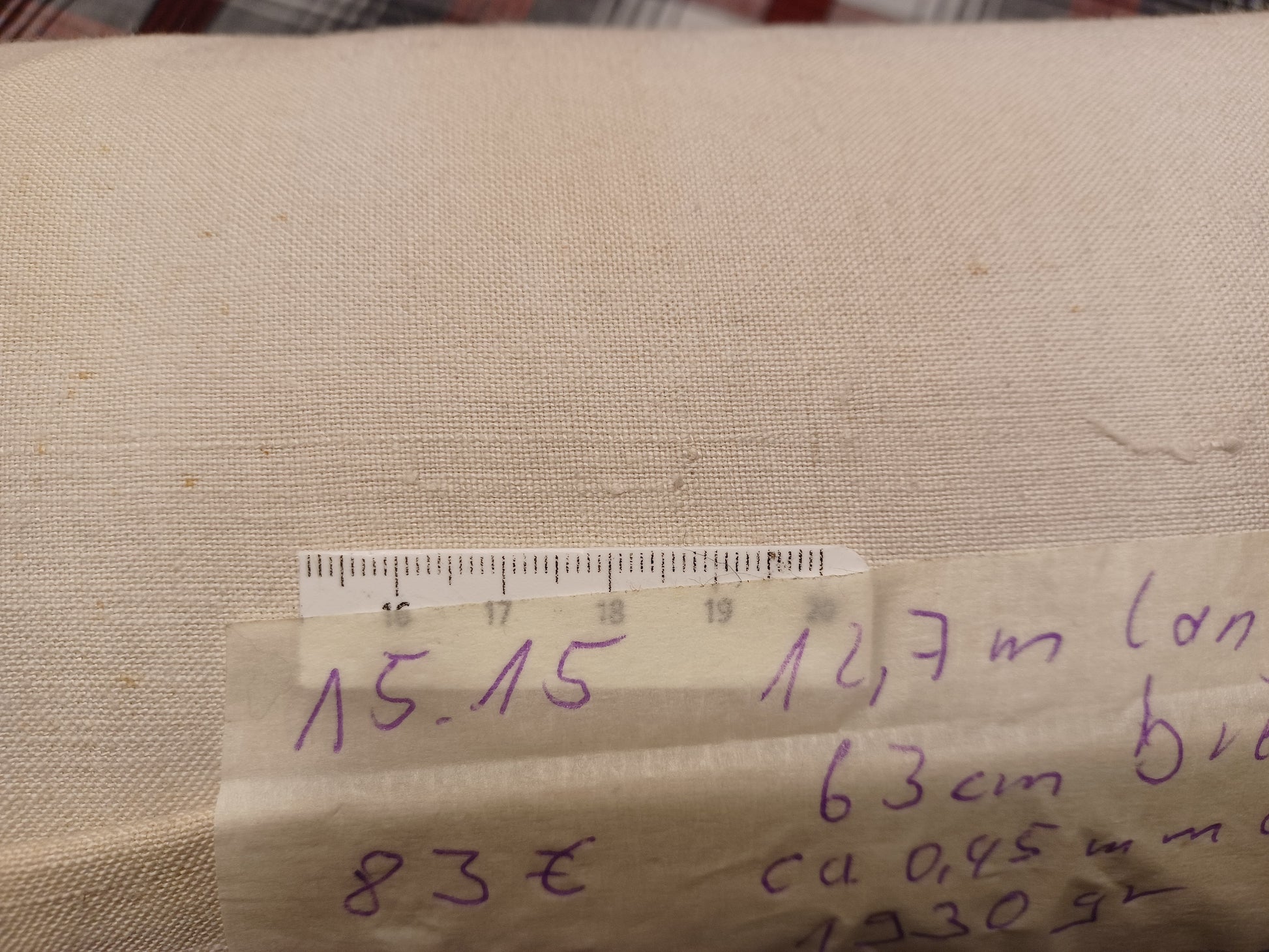 Leinenballen mit Millimeterskala 