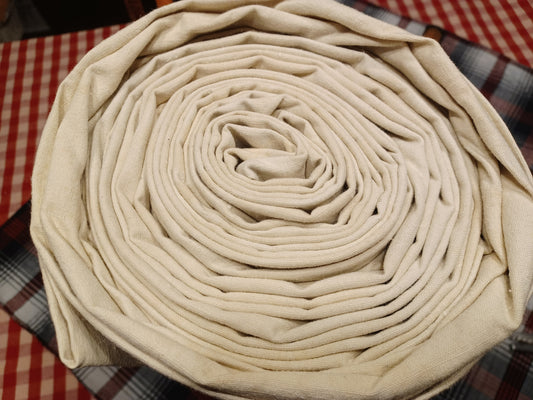 Leinenballen Ansicht gerollte Außenseite.